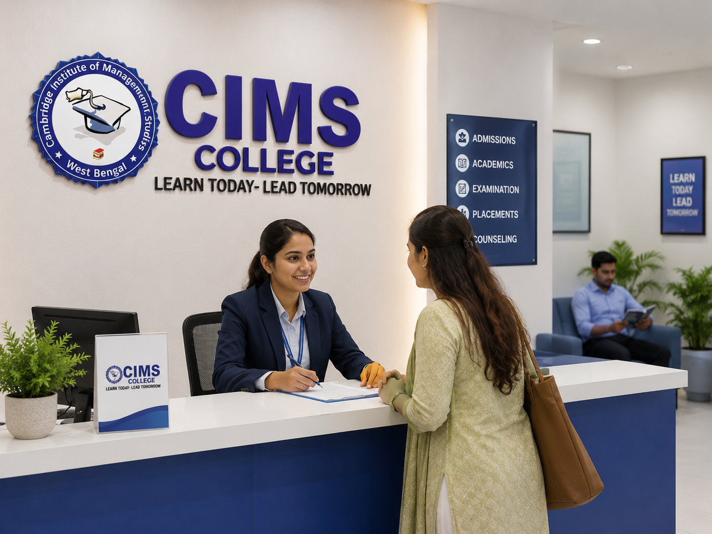 CIMS College clinical reception and patient care training area